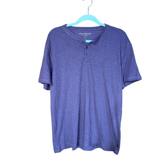 Lucky Brand Men’s Size Large T-Shirt – Purple Crewneck - Picture 1 of 4